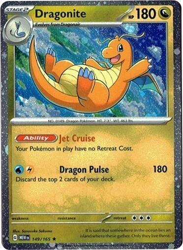 Scarlet & Violet 151 Dragonite [Cosmos-Holo] Pokémon card